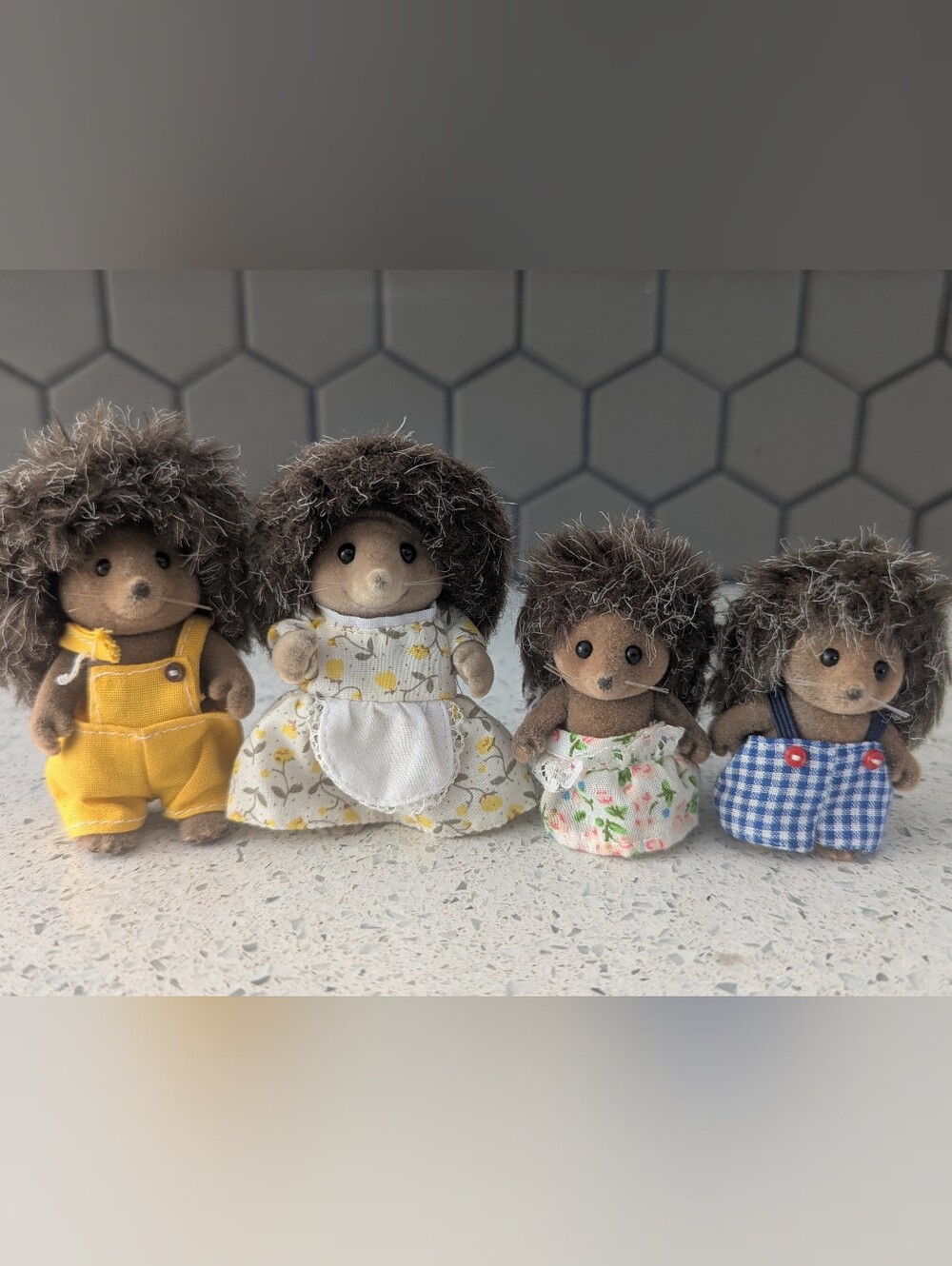 Calico Critters / Sylvanian Families Hedgehog Family Set Vintage